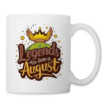 Les légendes naissent en août Anniversaire - Mug blanc - blanc - Droite