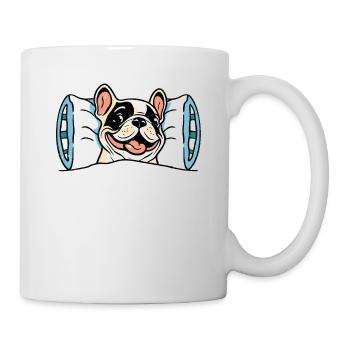 Chemise de couchage officielle propriétaire de chien bouledogue français - Mug blanc - blanc - Droite