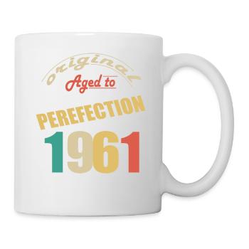 Ich bin 63 Jahre alt | Ich bin 1961 geboren - geboren - Tasse - Weiß - Rechts