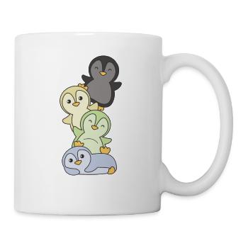 cassgender Flag Pride LGBTQ süße Pinguin - Tasse - Weiß - Rechts