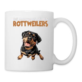 Witziges Rottweiler Hundehalter T Rottweiler Gassi - Tasse - Weiß - Rechts