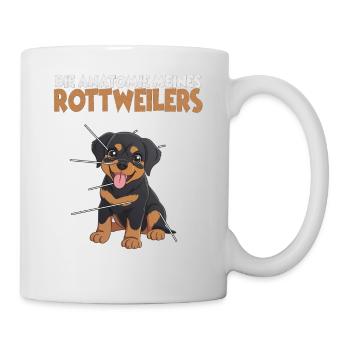 Lustiges Rottweiler Shirt Hundehalter Rottweiler - Tasse - Weiß - Rechts