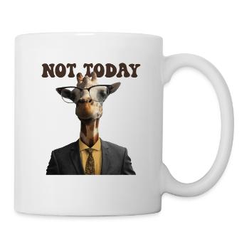 Not Today African Giraffidae Nubian Giraffe - Mug - white - Right