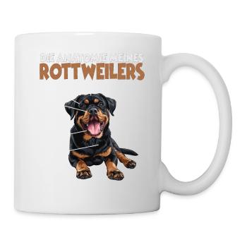Rottweiler Hundehalter T Gassi Hunde Rottweiler - Tasse - Weiß - Rechts