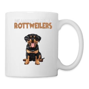 Drôle de Rottweiler T pour les promenades de chiens des propriétaires de chiens - Mug blanc - blanc - Droite