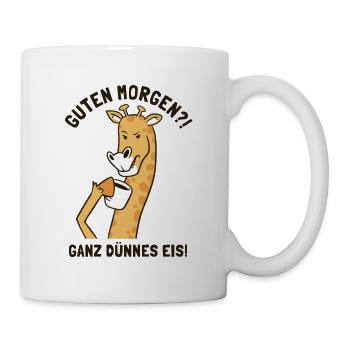 Guten Morgen Ganz Dünnes Eis African Giraffidae - Mug - white - Right