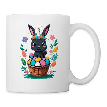 Funny Unicorn Easter Bunny Cute Easter Unicorn - Mug - white - Right