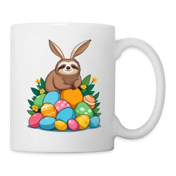 Funny Sloth Easter Bunny Iconic Easter - Mug - white - Right