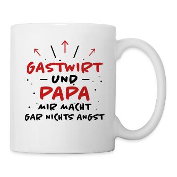 Gastwirt Spruch Kneipe Wirt Fun Gastwirt Geschenk - Tasse - Weiß - Rechts