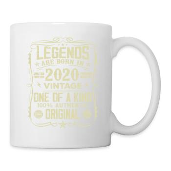 Fabriqué En 2020 Vintage Cadeau Anniversaire 2020 - Mug blanc - blanc - Droite