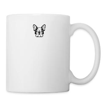 Keep Calm And Pet French Bulldog Dog Owner Frenchi - Tasse - Weiß - Rechts