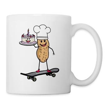 Gâteau d’anniversaire Baker Nut Skater - Mug blanc - blanc - Droite