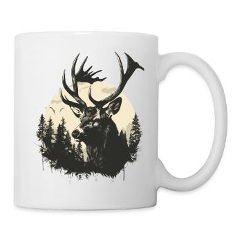 Cerf - Mug blanc - blanc - Droite