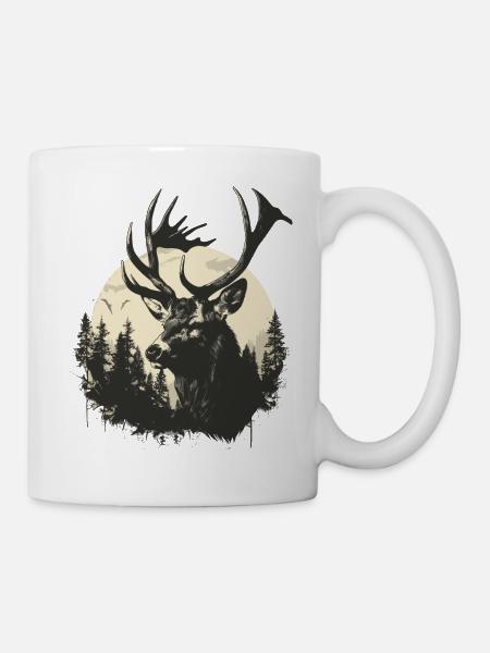 Cerf - Mug blanc - blanc