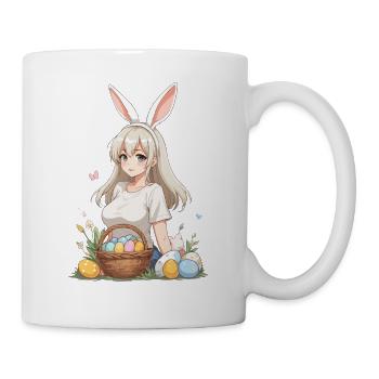 Anime Ostern Kawaii Osterhase Manga Mädchen Otaku - Tasse - Weiß - Rechts
