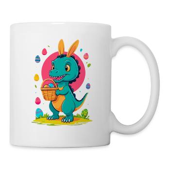 Iconic Easter Dinosaur Dinosaur Easter Bunny - Mug - white - Right
