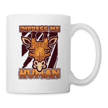 Impress Me Humain Giraffidés Africains Girafe Nubienne - Mug blanc - blanc - Droite