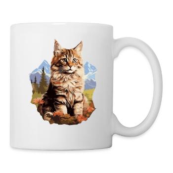 Maine Coon Kitten Maine Coon Cat - Mug - white - Right