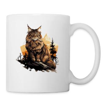 Maine Coon Kitten Maine Coon Cat - Mug - white - Right