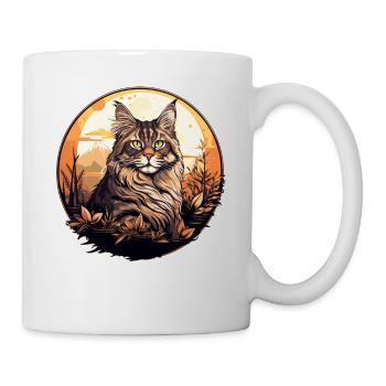 Maine Coon Kitten Maine Coon Cat - Mug - white - Right
