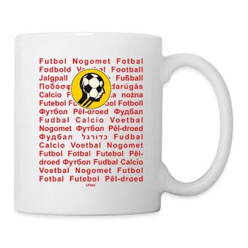 Football in many languages We all love football - Mug - white - Right