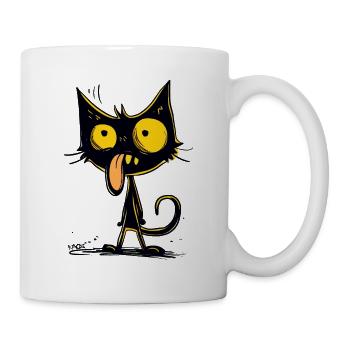 The best and coolest dizzy cat - Mug - white - Right