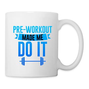 Le pré-entraînement m’a fait le faire 4 - Mug blanc - blanc - Droite