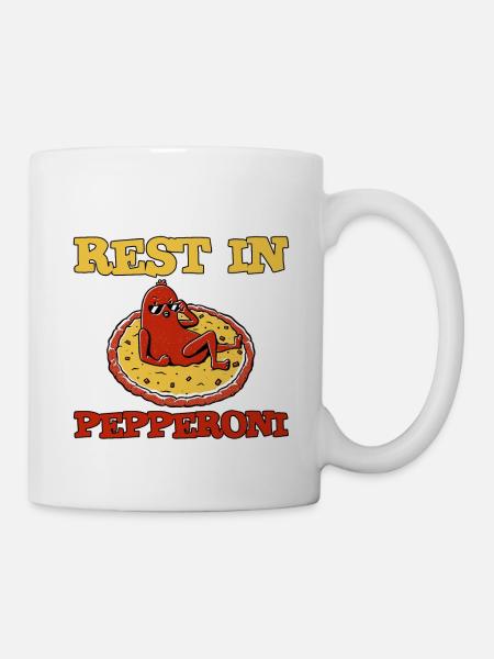 Rest In Pepperoni 2 - Tasse - Weiß