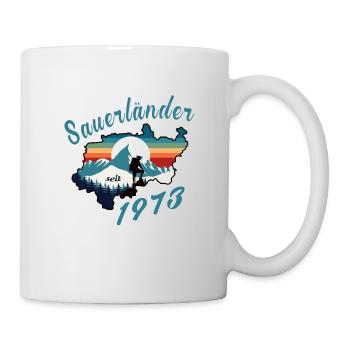 1973 anniversaire Sauerländer Original Retro Sunset - Mug blanc - blanc - Droite