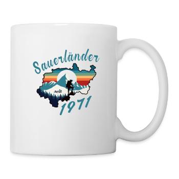 1971 anniversaire Sauerländer Original Retro Sunset - Mug blanc - blanc - Droite