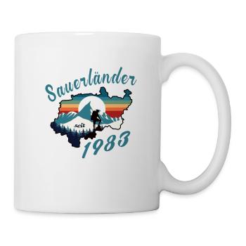 1983 anniversaire Sauerländer Original Retro Sunset - Mug blanc - blanc - Droite