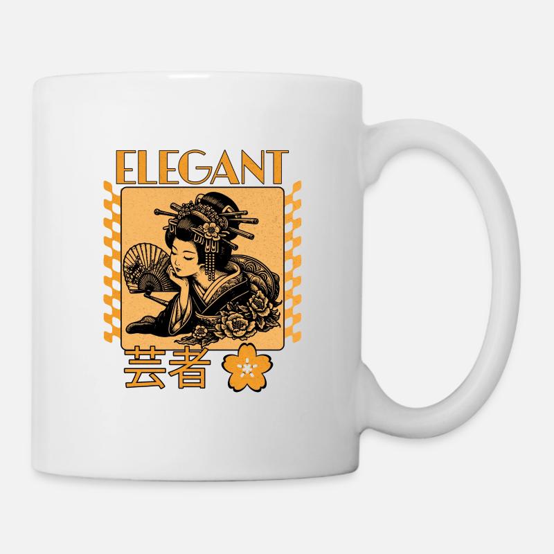 Elegant Geisha - Mug - white