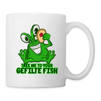 Take Me To Your Gefilte Fish T-shirt Vert Espace - Mug blanc - blanc - Droite