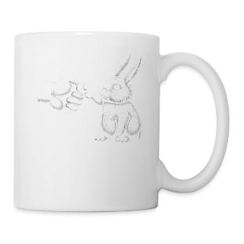 Poing de lapin Meilleurs amis - Mug blanc - blanc - Droite