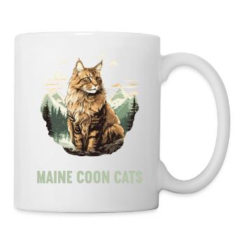 Maine Coon Kitten Maine Coon Cat - Mug - white - Right