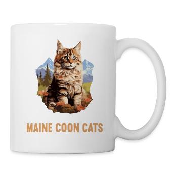 Maine Coon Kitten Maine Coon Cat - Mug - white - Right