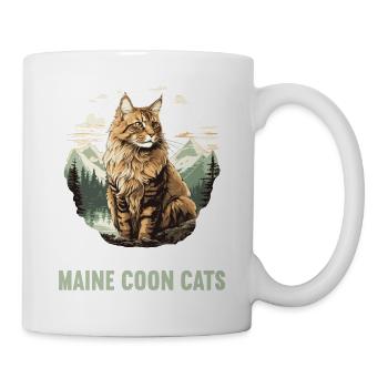 Maine Coon Kitten Maine Coon Cat - Mug - white - Right