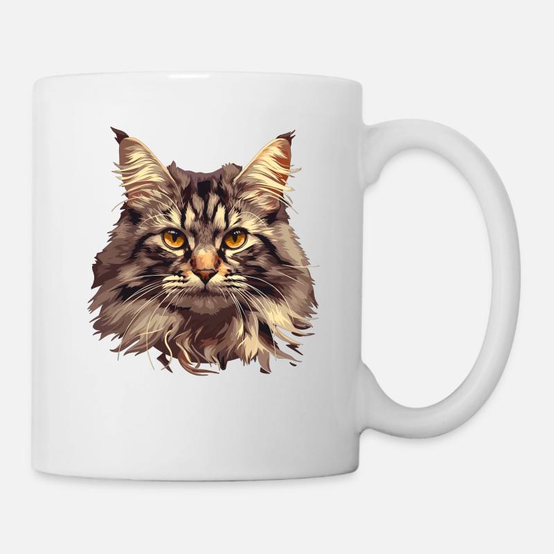 Maine Coon Kitten Maine Coon Cat - Mug - white