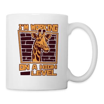 Ich arbeite an einer hochrangigen afrikanischen Giraffidae - Tasse - Weiß - Rechts