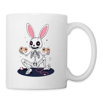 Osterhase Gamer Ikonisches Ostern Gaming - Tasse - Weiß - Rechts