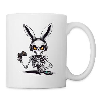 Lapin de Pâques Gamer & Gaming Streetwear Iconique - Mug blanc - blanc - Droite
