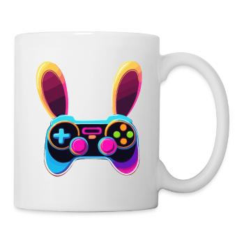 Lapin de Pâques Gamer Jeux de Pâques emblématiques - Mug blanc - blanc - Droite