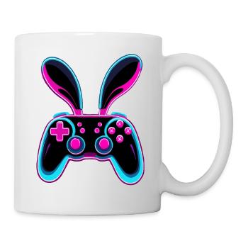 Osterhase Gamer Ikonisches Ostern Gaming - Tasse - Weiß - Rechts