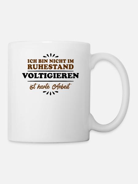 Ruhestand Rentner Pensioner Voltigierer - Kop/krus - hvid