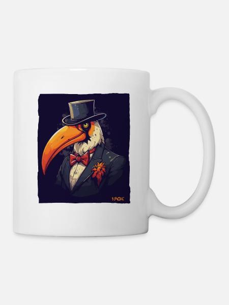 Ein Gentleman-Tukan - Tasse - Weiß