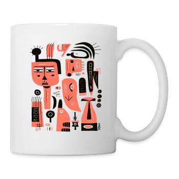 Love Abstract Art: Modern Paintings for Home - Mug - white - Right