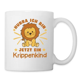 Hooray, I'm a crib kid now Leo - Mug - white - Right