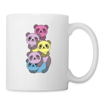 Aporagender Flag Pride LGBTQ Cute Panda - Mug - white - Right