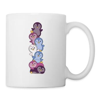 Drapeau non conforme Pride LGBTQ Pingouin mignon - Mug blanc - blanc - Droite