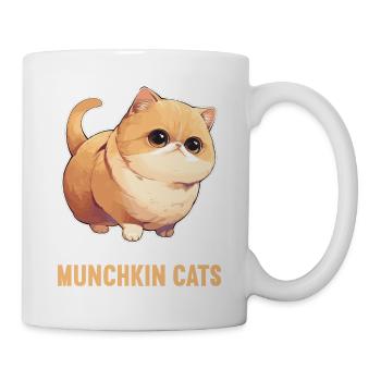Munchkin Kätzchen Munchkin Katze - Tasse - Weiß - Rechts